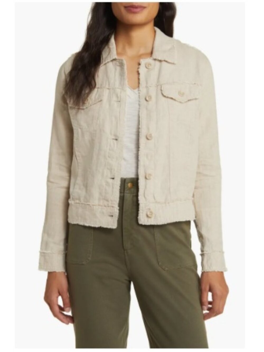 Tommy Bahama Two Palms Linen Jacket, Natural Tan | Size Medium